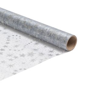   Karácsonyi asztalterítő futó - szürke / ezüst - 180 x 28 cm