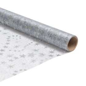   Karácsonyi asztalterítő futó - szürke / ezüst - 180 x 28 cm