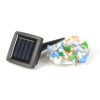 Szolár LED fényfüzér - gomba - 2,4 m - 25 LED - melegfehér