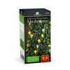 Szolár LED fényfüzér - gomba - 2,4 m - 25 LED - melegfehér