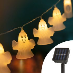   LED fényfüzér - szellem - 10 LED - 1,1 méter - melegfehér