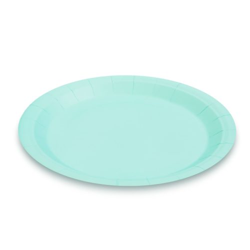 Papírtányér szett - kék - 23 cm - 12 db / csomag