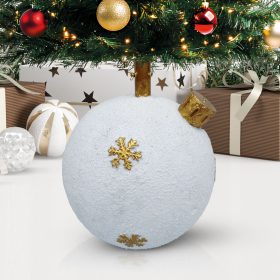 Karácsonyfatalp - gömbdísz - műkő - 41 x 41 x 47 cm