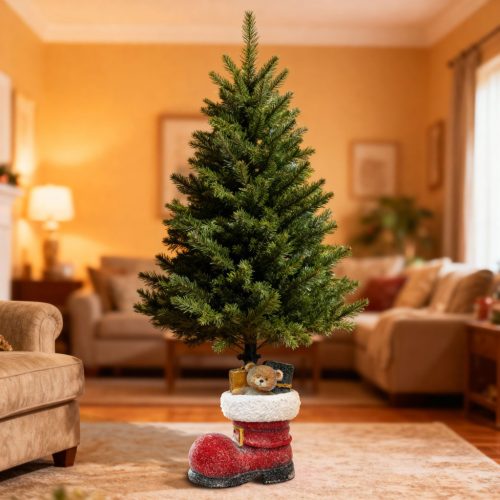 Karácsonyfatalp - csizma - műkő - 35,5 x 22,4 x 45,5 cm