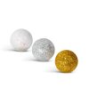 Karácsonyi gömb dísz - glitteres, polifoam golyók - 20 mm - 2 féle - 17 g / csomag