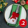 Karácsonyi evőeszköz dekor - 12 cm - 2 féle - 2 db / csomag