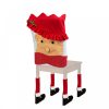 Karácsonyi székdekor, székhuzat szett - Télanyó - 47 x 75 cm - piros/fehér