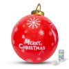Felfújható RGB LED-es óriás karácsonyi gömb piros - 60 cm