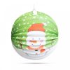 Karácsonyi lampion - Hóember mintával - 25 cm