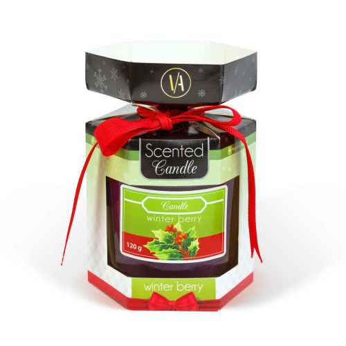 Illatgyertya - "téli bogyó" - 120 g