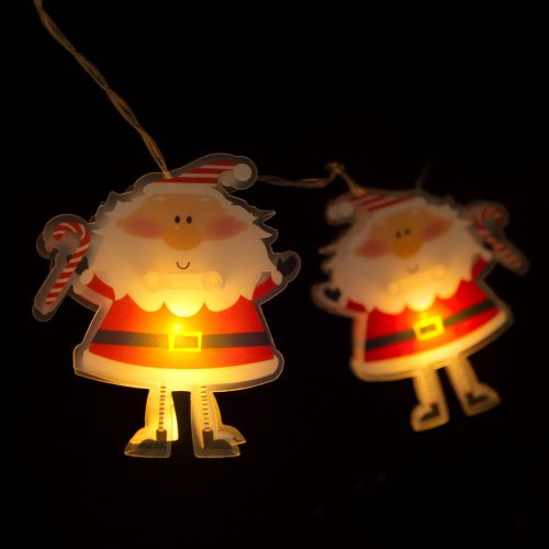 LED fényfüzér - csengettyű - 2,2 m - 20 LED - melegfehér - 2 x AA