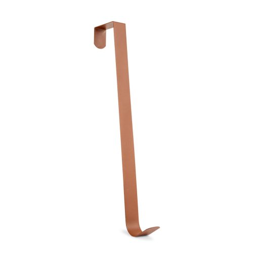 Őszi dekoráció - ajtódísz tartó - 30 cm - fém - matt barna