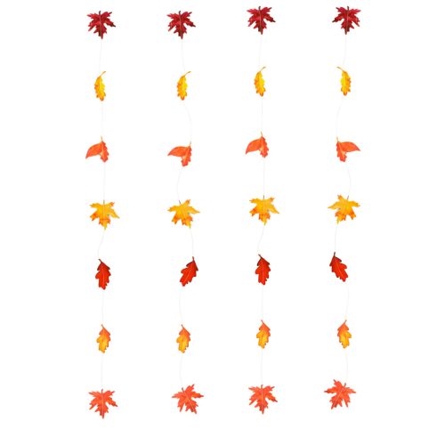 Őszi dekoráció - hulló falevelek - felakasztható - 2,1 m - 4 db / csomag