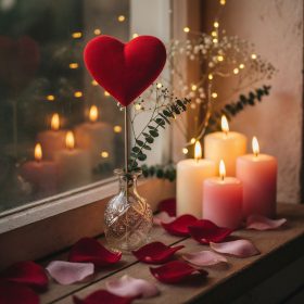 Leszúrható dekoráció - szív - 60 x 12 x 3 cm