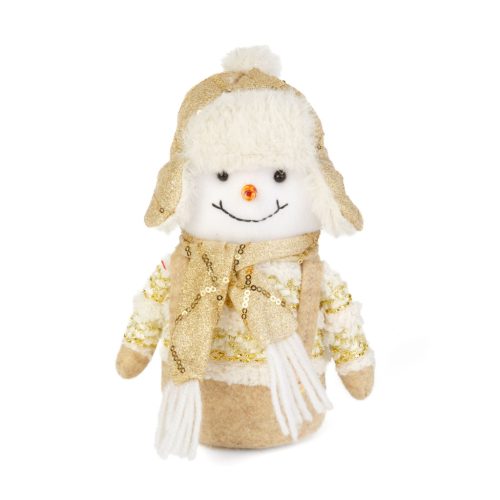 Karácsonyi dekoráció - hóember - 20 cm