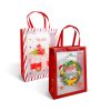Karácsonyi ajándéktáska - 24 x 19,5 x 9,5 cm - 2 féle