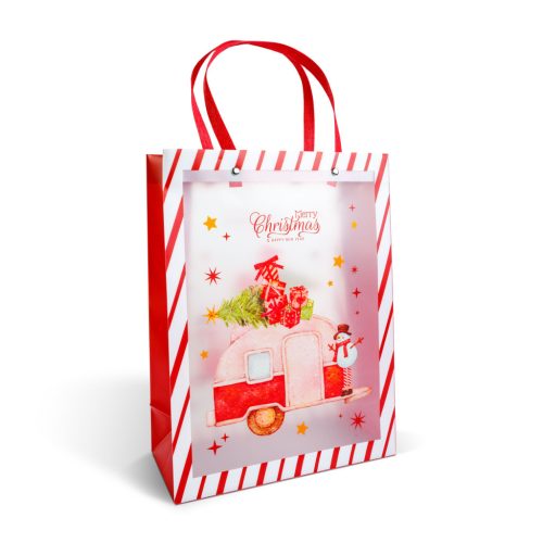 Karácsonyi ajándéktáska - 32 x 25 x 11 cm - 2 féle