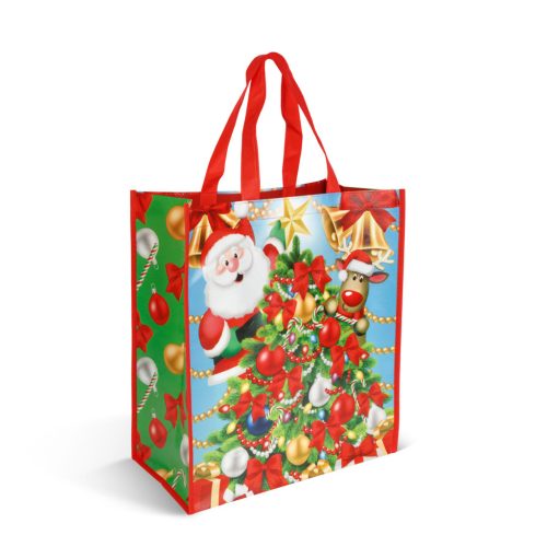 Karácsonyi ajándéktáska - 35 x 39 x 18 cm - 2 féle