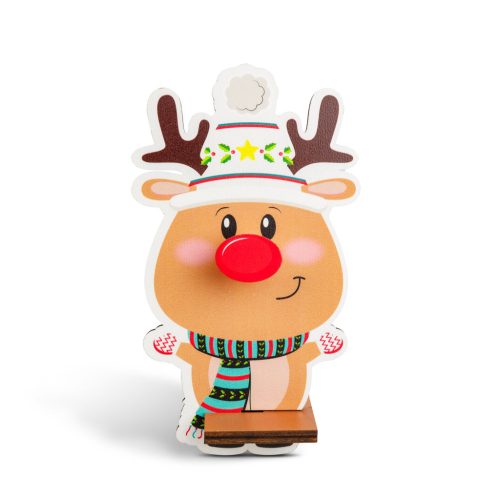 Karácsonyi dekoráció - asztali szemüvegtartó - 14 x 10 cm - 4 féle