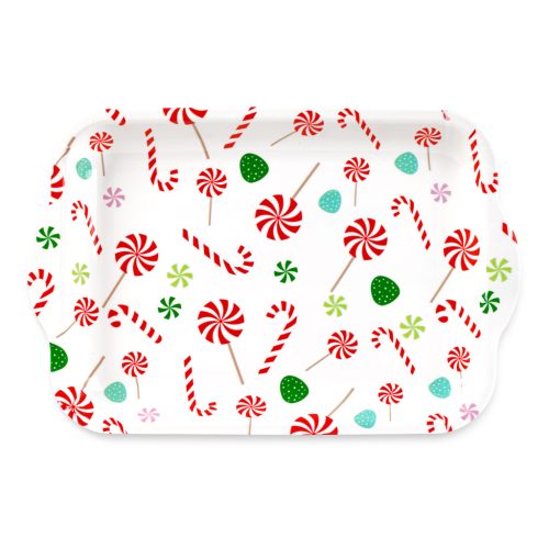 Karácsonyi tálca - műanyag - 34 x 23 cm