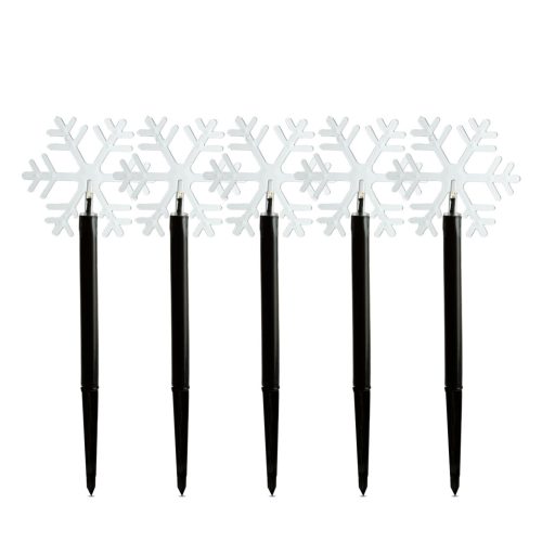 Karácsonyi lámpa - 5 LED - jégkristály - 34,5 cm - melegfehér - 3 X AA