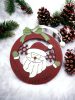 Karácsonyi dekoráció - Fa, mikulás 10 cm