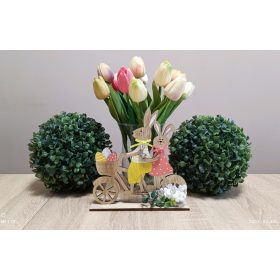 Húsvéti dekoráció - biciklis szerelmes nyuszik