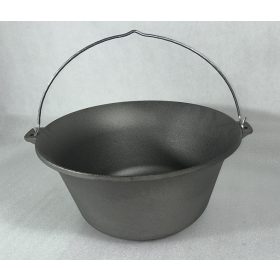   Magyar öntöttvas bogrács, prémium 10,8 literes, 6mm anyagvastagság
