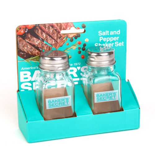 Baker's Secret só- és borsszóró szett - üveg - 9,2 cm - 2 db / szett