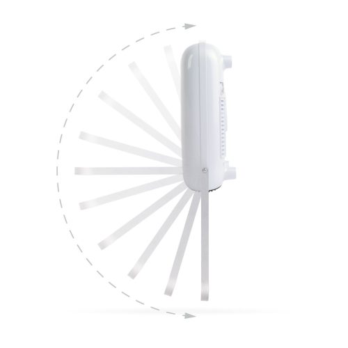 Fali hősugárzó törölközőtartóval - 800/2000W - 240V - fehér