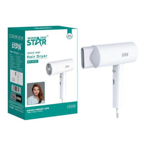 WinningStar - Hajszárító - 1800W - fehér