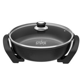   WinningStar - Tapadásmentes asztali serpenyő - 1500 W - fekete
