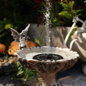 Leziter- Úszó szolár szökőkút - napelemes 13 cm-es