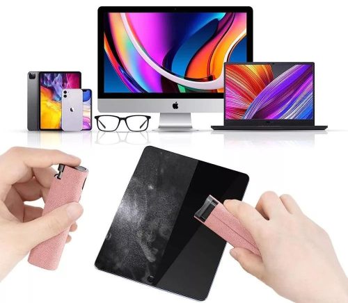 Univerzális Képernyőtisztító Spray 10ml - Por- és Szennyeződésálló, Rózsaszín utántölthető