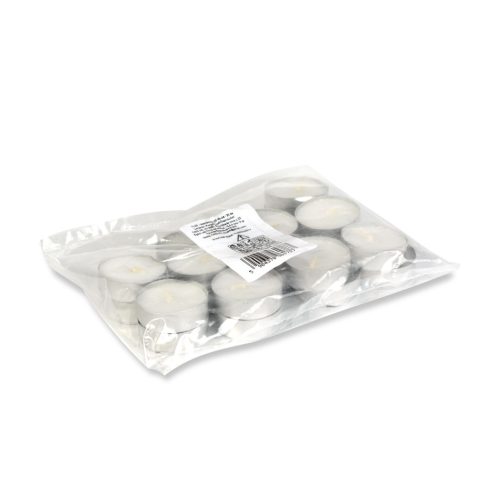 Teamécses - fehér - Ø37 mm - 20 db / csomag