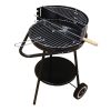 Grillsütő kerekekkel - 58 x 44 x 72 cm