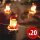 LED fényfüzér - mikulás - 1,9 m - 20 LED - melegfehér - 2 x AA