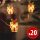 LED fényfüzér - ajándék - 2,2 m - 20 LED - melegfehér - 2 x AA