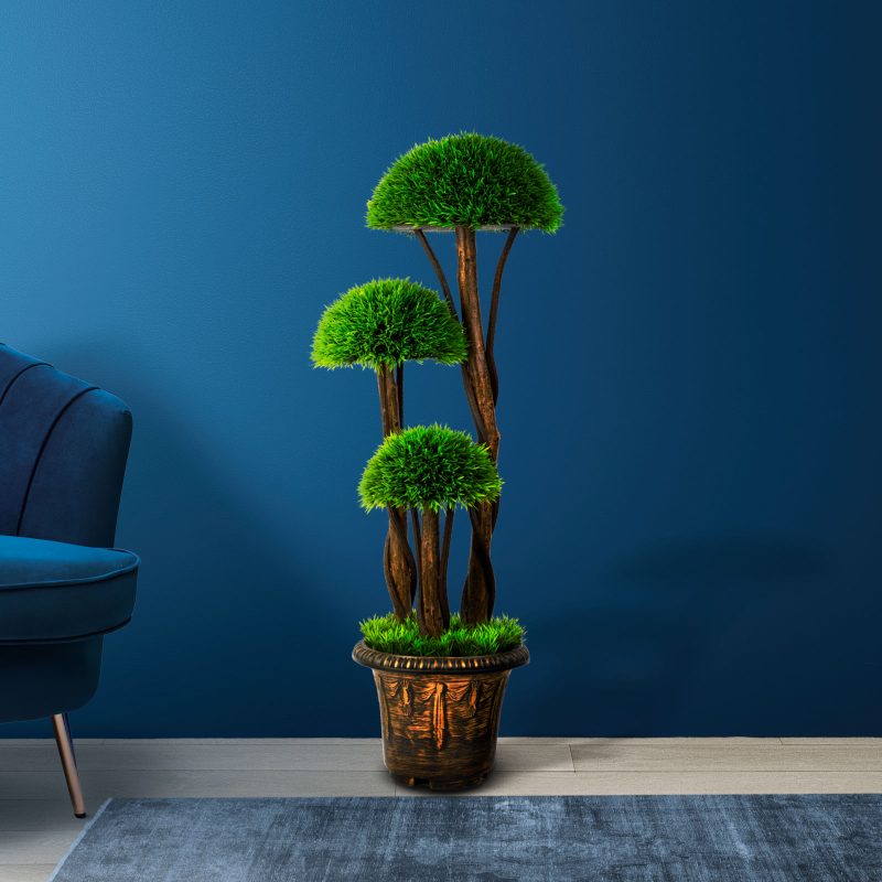 Műnövény dekoráció - gömb buxus fa - 90 cm