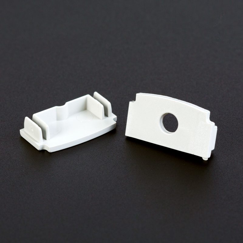 LED aluminium profil végzáró (41025höz) - 2 db - fehér
