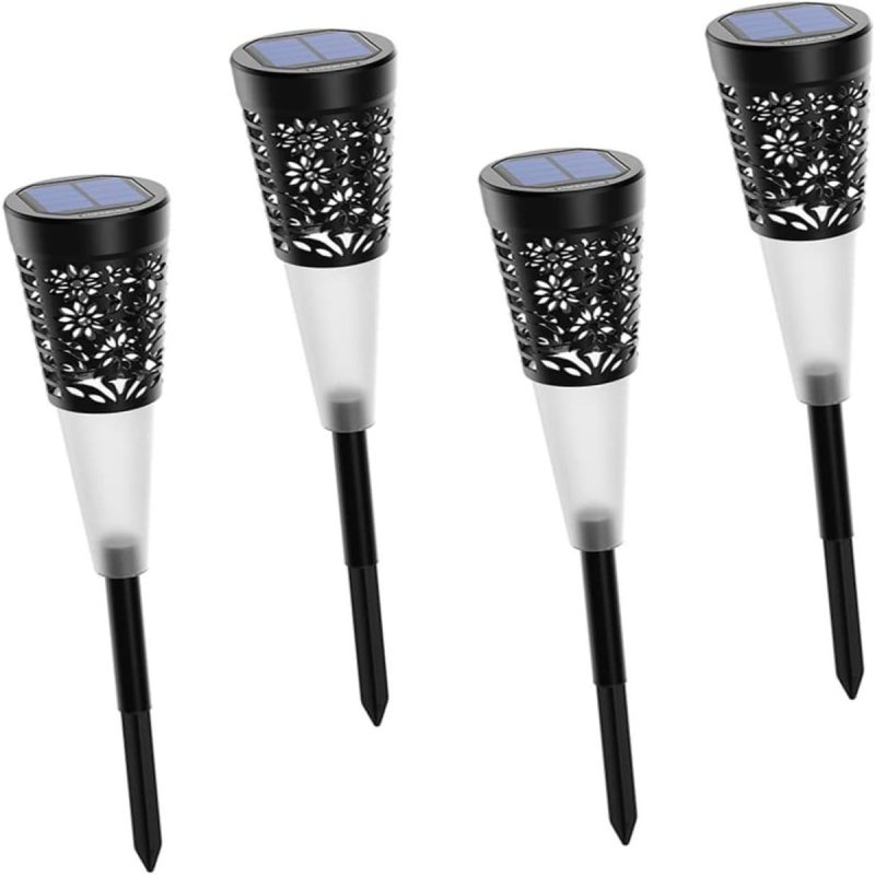 LED szolár lámpa - 5 LED - leszúrható - 600 - 4 db / csomag